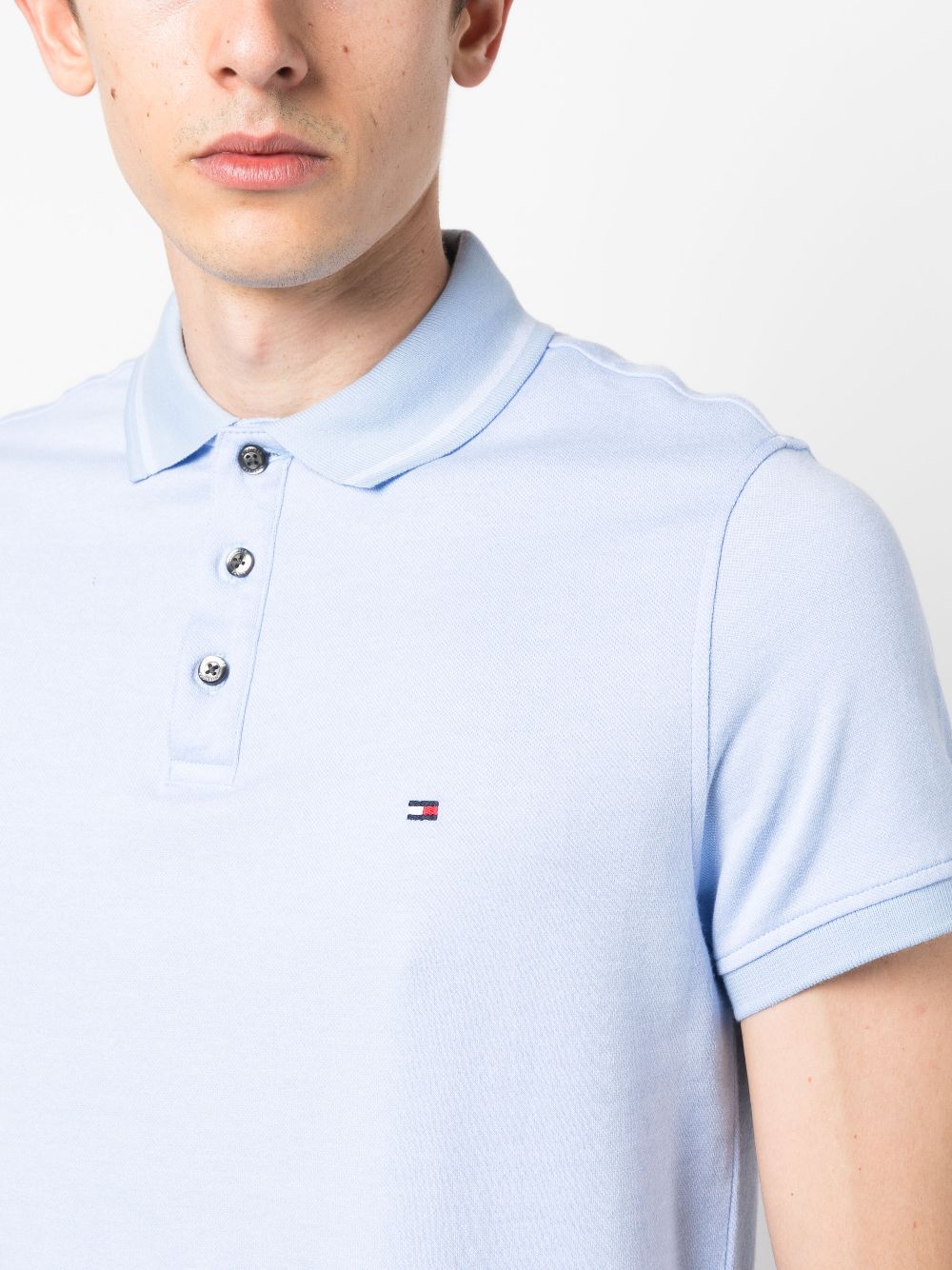 Tommy Hilfiger logo-embroidered Cotton Polo Shirt - Farfetch