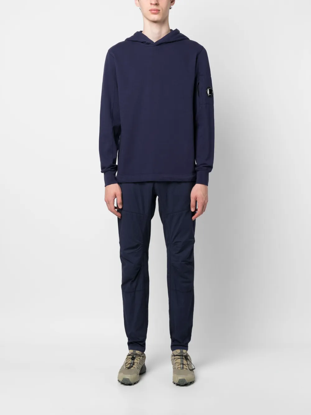 C.P. Company Hoodie met skibril detail - Blauw