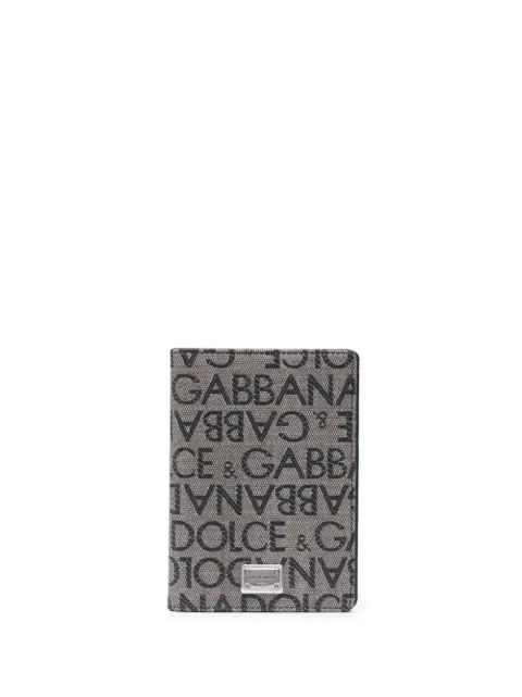 Dolce & Gabbana logo-jacquard card holder
