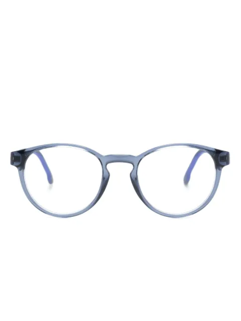 Carrera logo-plaque round-frame glasses