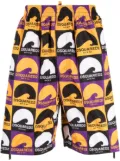 DSQUARED2 logo-print deck shorts - Black