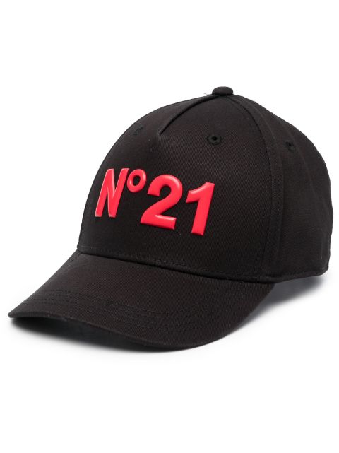 Nº21 Kids logo-embroidered baseball cap