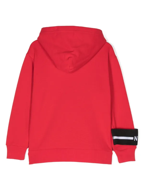 Nº21 Kids logo-print zip-up Sweatshirt | Red | FARFETCH