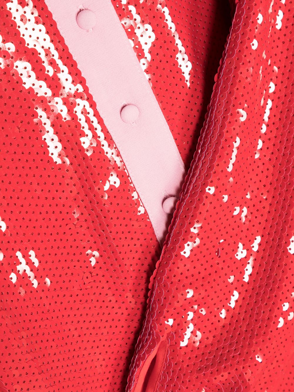 Shop N°21 Sequin-embellished Shirt Dress In Red