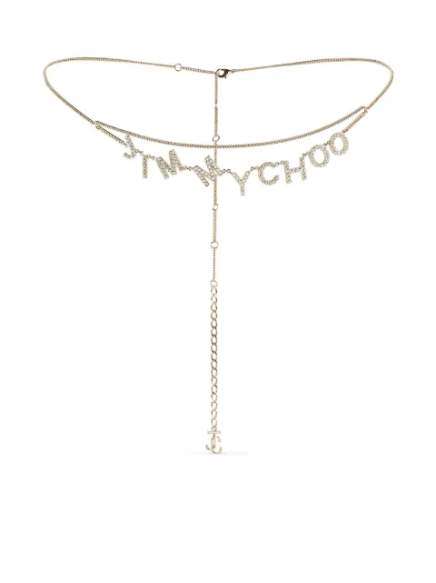 Jimmy Choo logo-lettering bodychain 