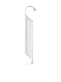Jimmy Choo crystal-embellishment fringe earcuff - Silver