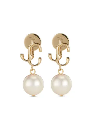 Valentino Garavani Vロゴ パールドロップ ピアス 通販 - FARFETCH