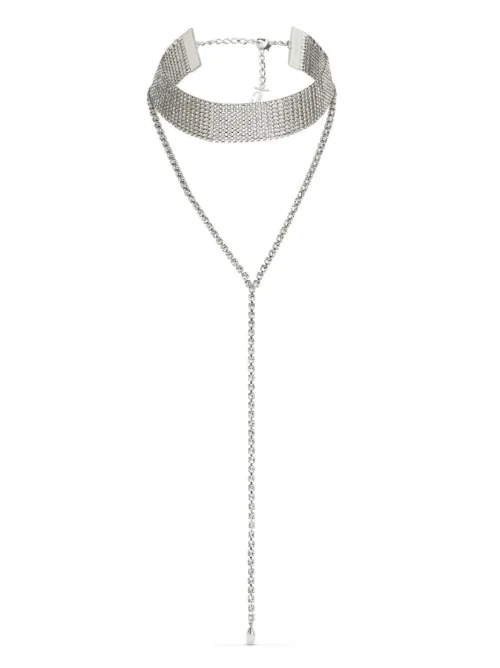 Collier en chaîne serti de cristaux - Jimmy Choo - Modalova