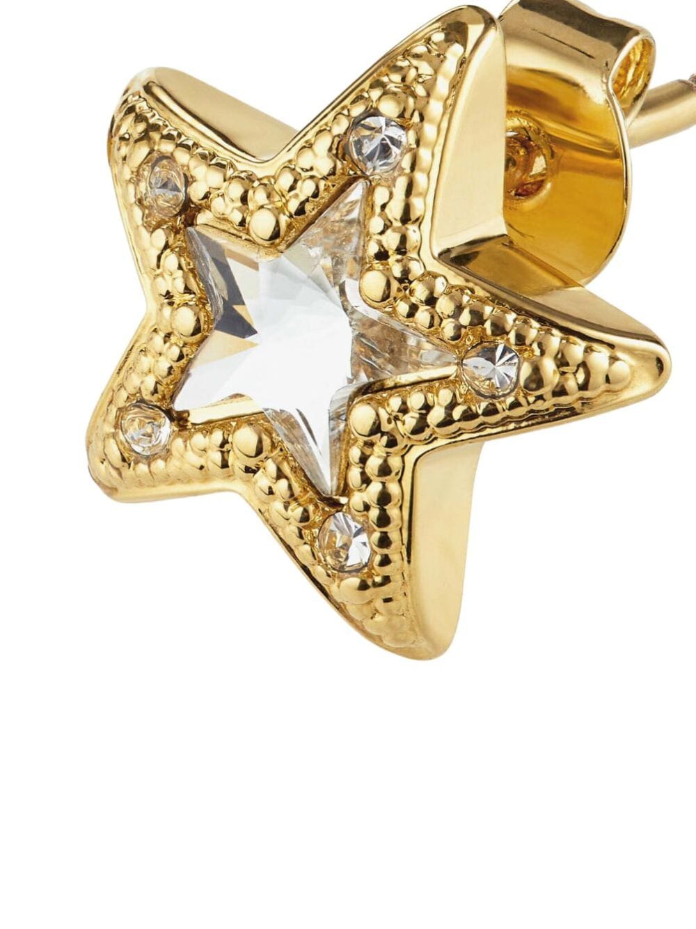 Shop Jimmy Choo Jc Star Stud Crystal Earrings In Gold