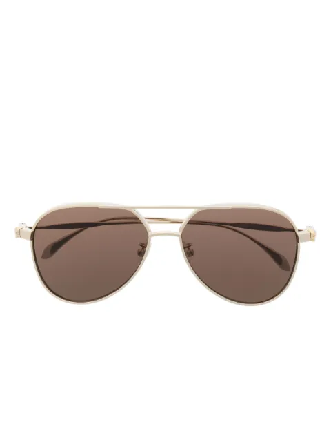 Alexander McQueen tinted pilot-frame sunglasses