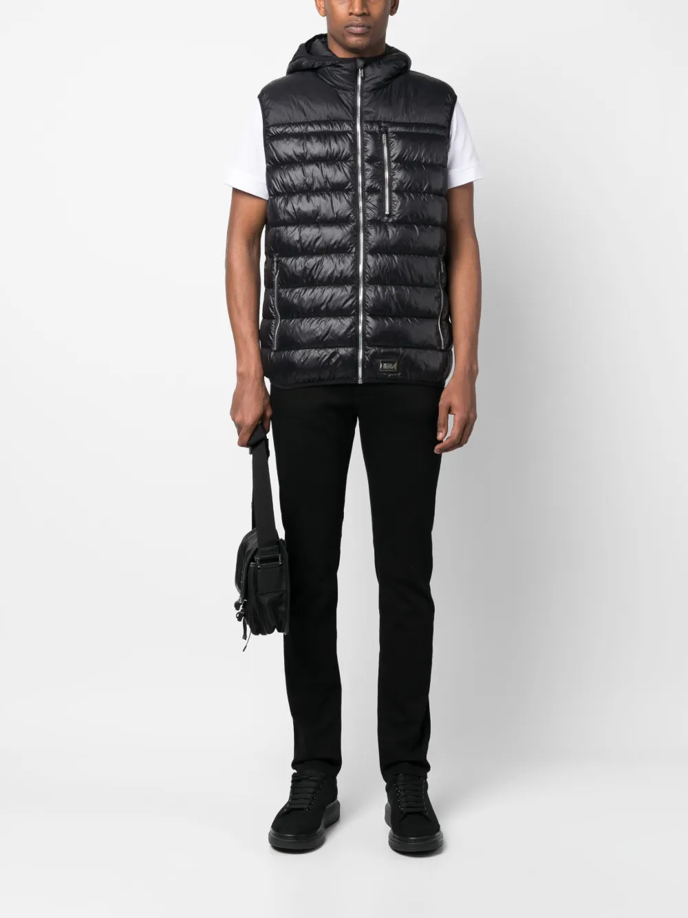 Karl Lagerfeld Gewatteerde bodywarmer - Zwart