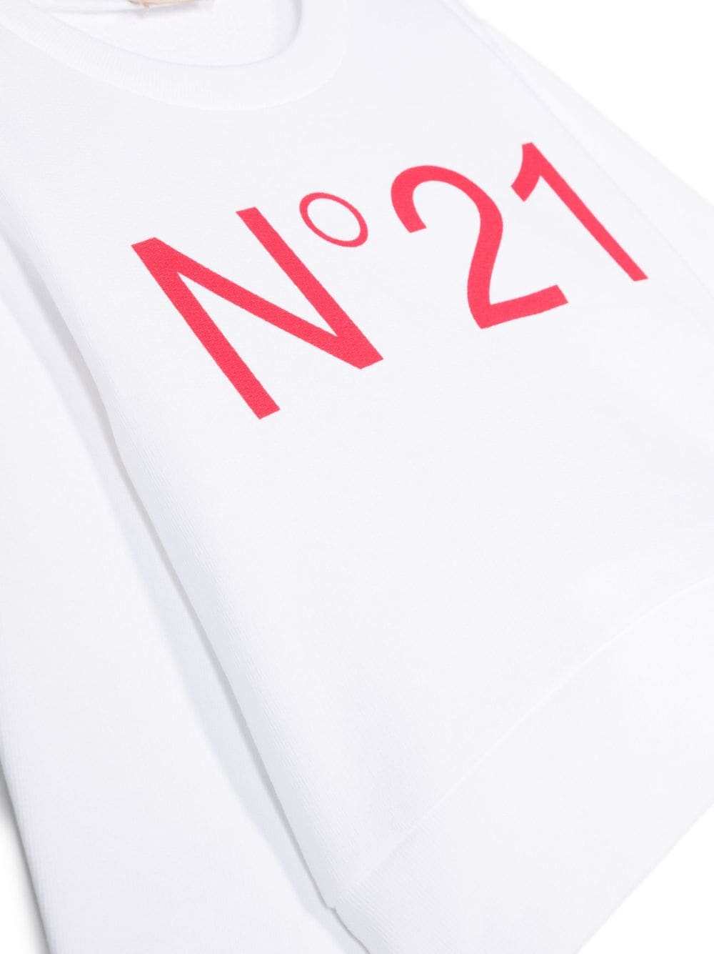 Shop N°21 Logo-print Cotton Sweatshirt In White