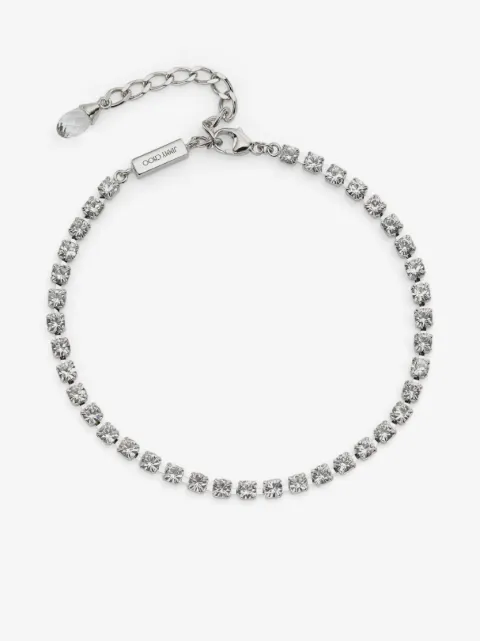 Jimmy Choo Saeda crystal embellished anklet
