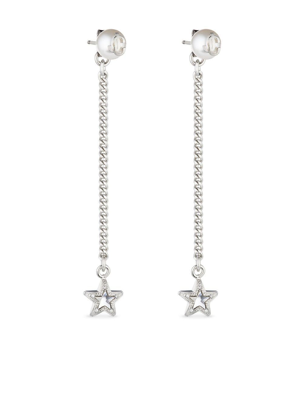 Jc Star Drop Earring In Silver