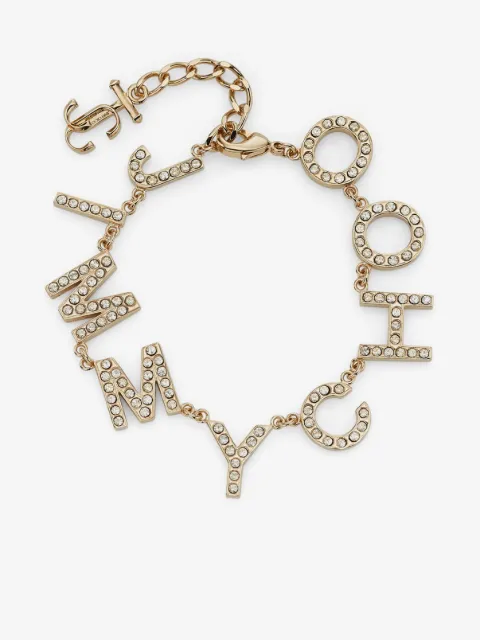 Jimmy Choo logo-lettering bracelet 