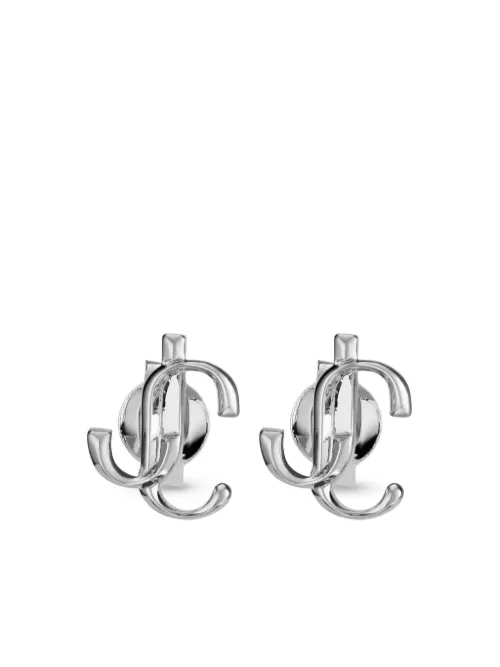 Puces d'oreilles à plaque logo - Jimmy Choo - Modalova