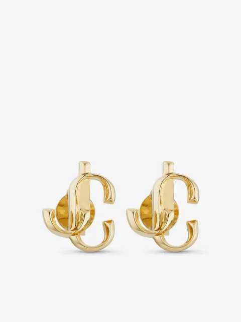 Jimmy Choo JC monogram earrings
