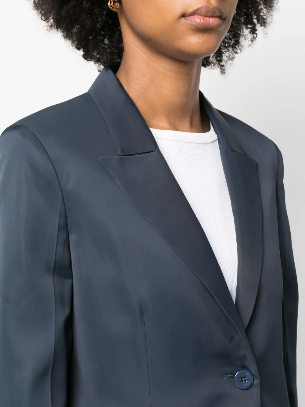 Jil Sander Single-breasted Blazer In Blue