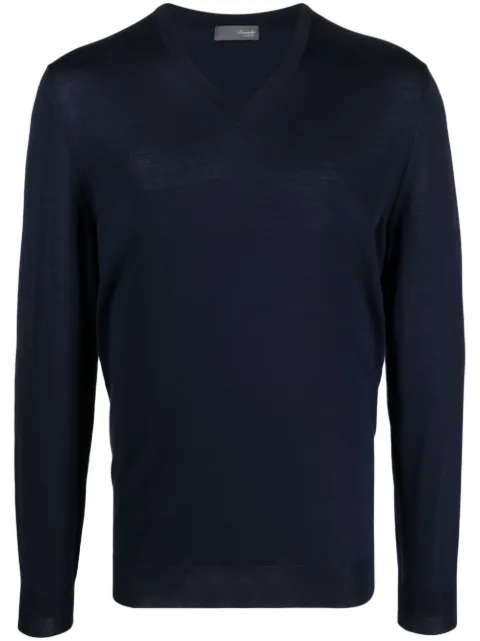 Drumohr V-neck knitted jumper