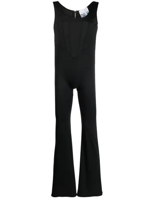 Natasha Zinko Supplex scoop-neck jumpsuit 