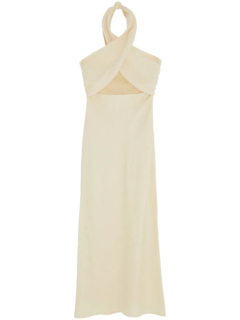 Simon Miller Yabba Halterneck Dress In Weiss