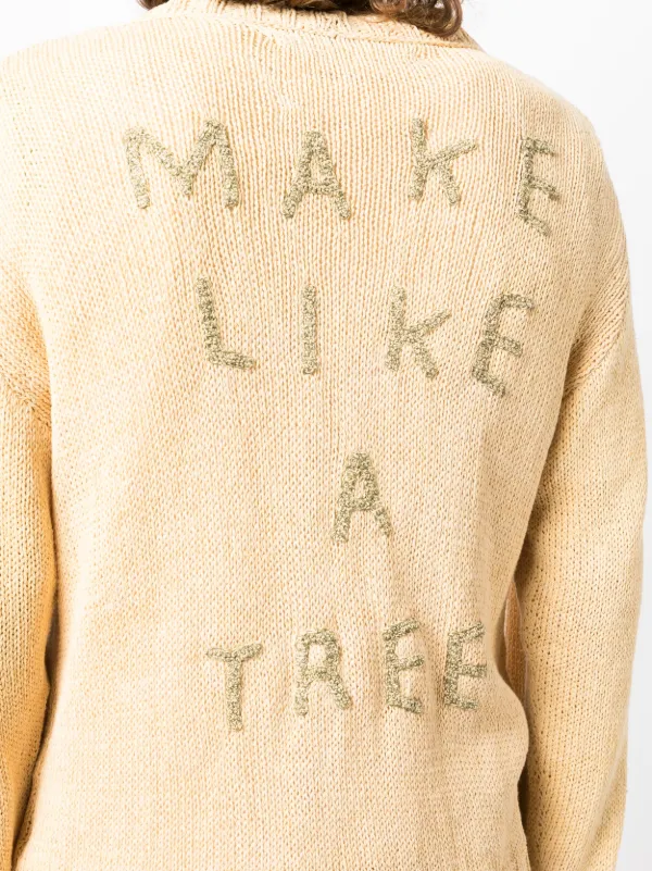 STORY mfg. Twinsun appliqué-detailing Cardigan | Yellow