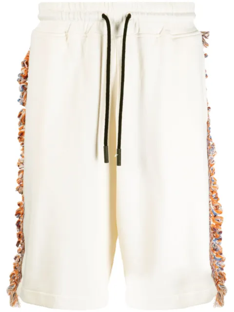 Marcelo Burlon County of Milan shorts con detalles deshilachados