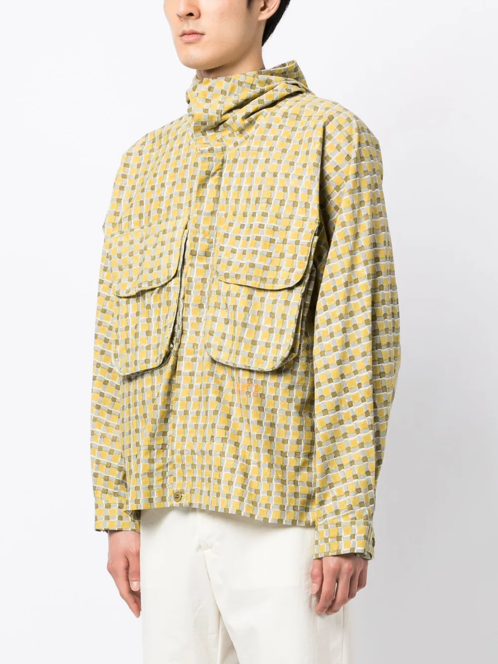 Forager check-print jacket