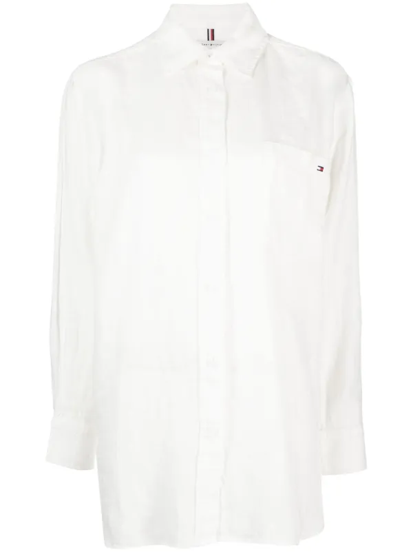 Tommy hilfiger cheap linen shirt