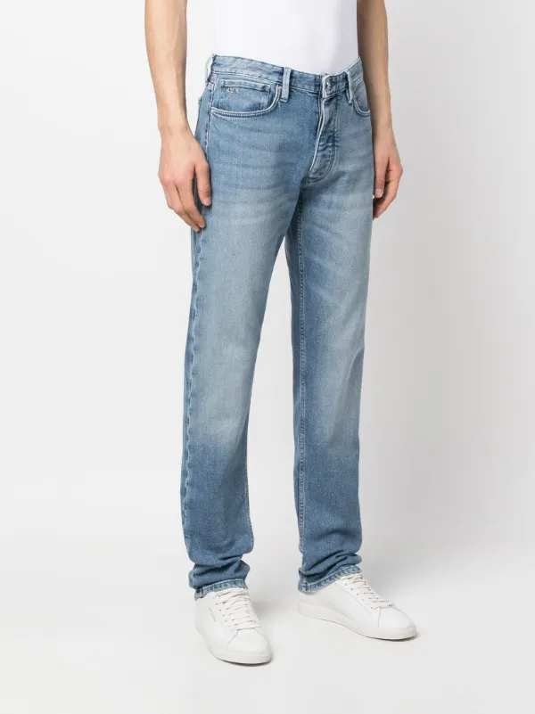 Emporio Armani ミッドライズ ストレートジーンズ - Farfetch 