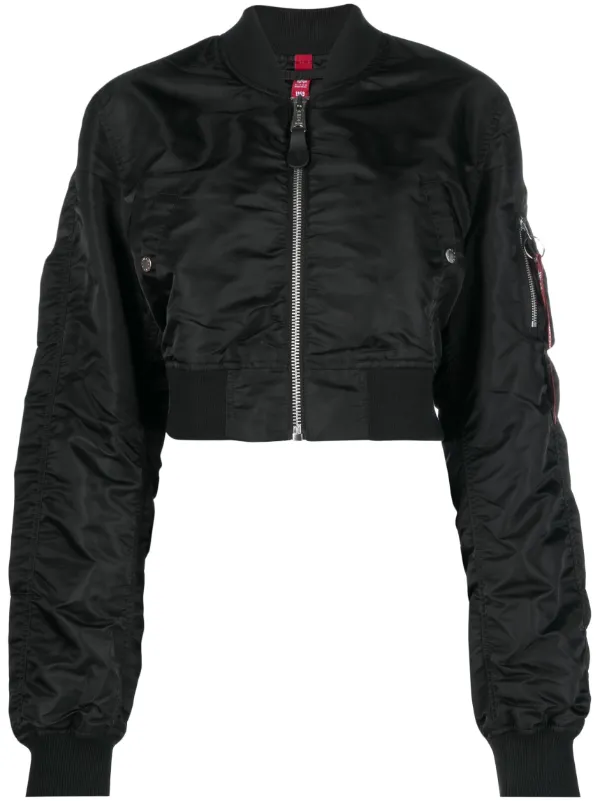 Alpha Industries Cropped Bomber Jacket Farfetch
