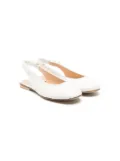 Andrea Montelpare leather slingback ballerinas - White