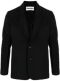 Attachment single-breasted blazer - Black