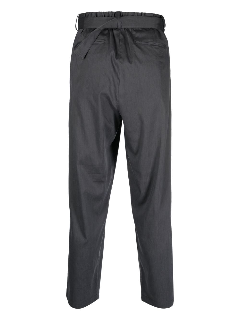 Shop Attachment Lined Straight-leg Trousers In Grey