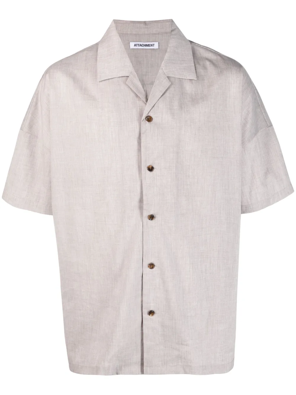 Attachment short-sleeve shirt - Grey