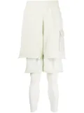 Undercover layered cotton trousers - White