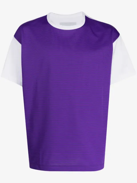 Fumito Ganryu contrast-panel two-tone T-shirt
