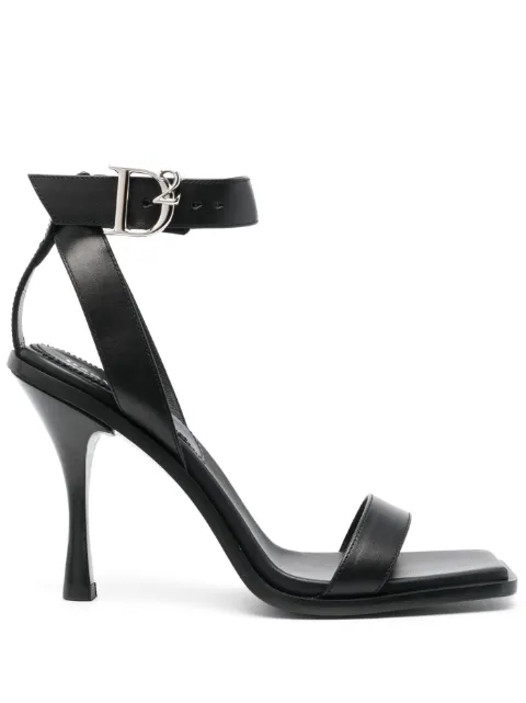 Dsquared2 D2-buckle 100mm leather sandals