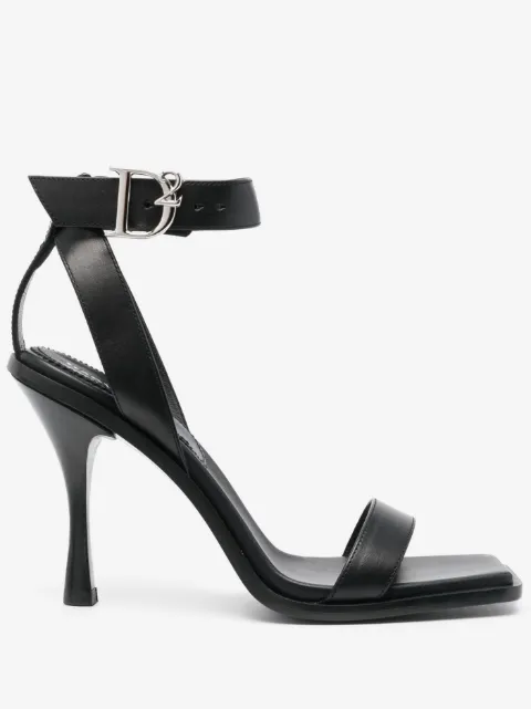 DSQUARED2 D2-buckle 100mm leather sandals