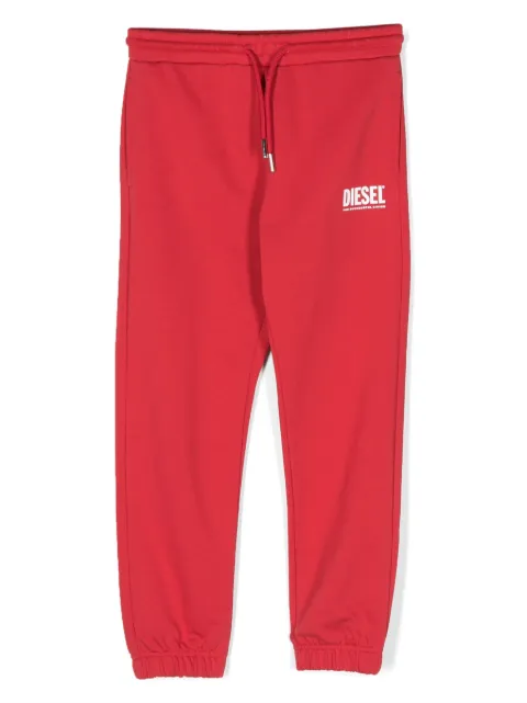 Diesel Kids logo-print cotton track pants