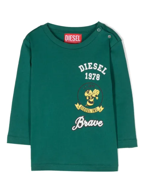 Diesel Kids logo-print cotton T-shirt