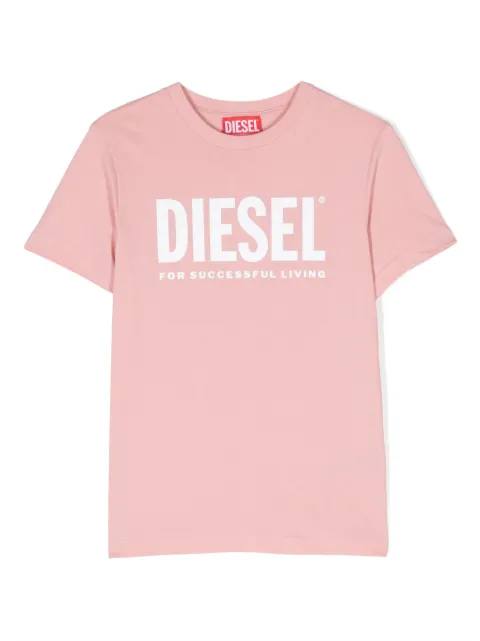 Diesel Kids logo-print cotton T-shirt