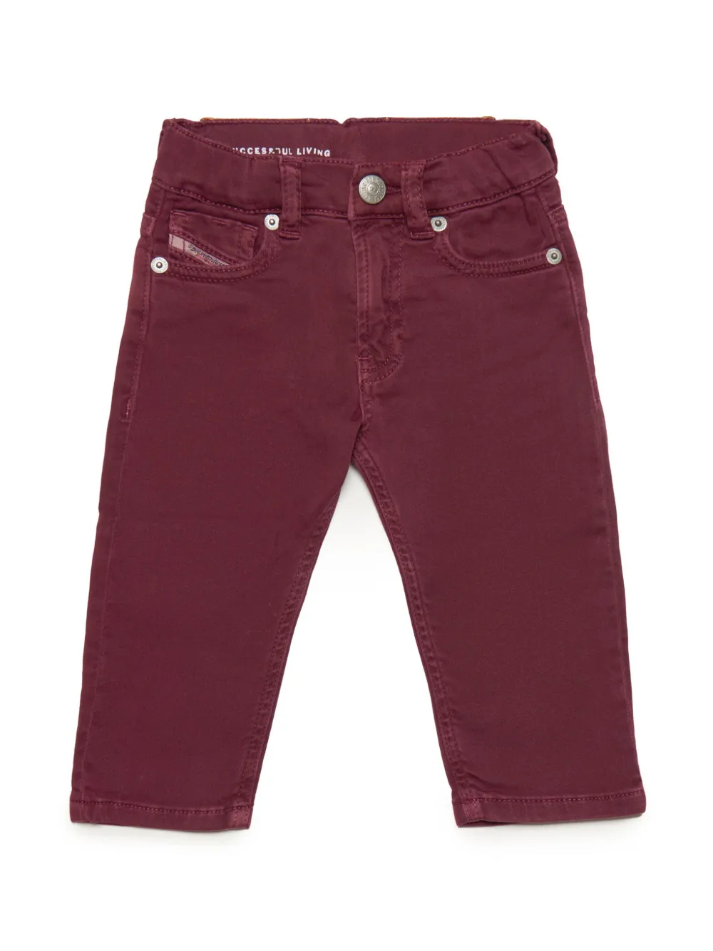 Diesel Kids Ribfluwelen broek Rood