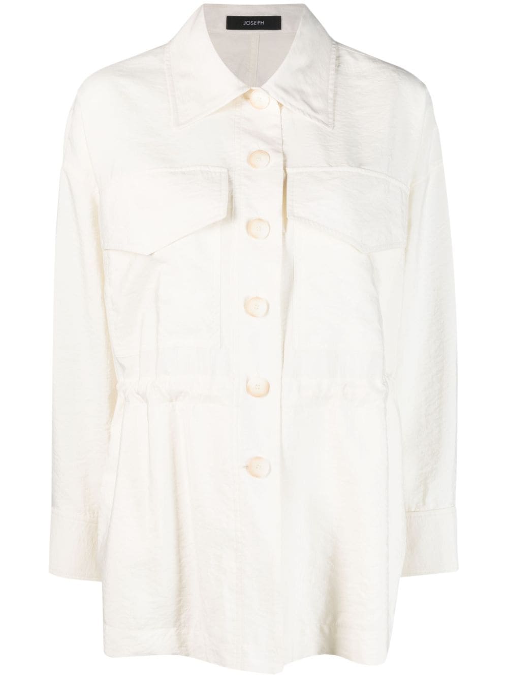 JOSEPH Welbeck drawstring shirt jacket - Neutrals