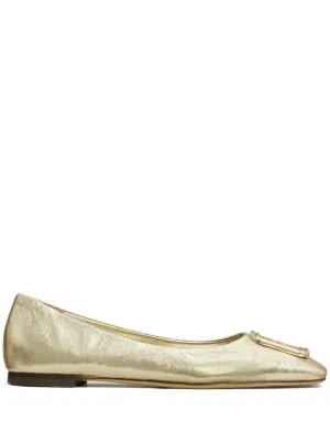 Tory burch metallic new arrivals flats
