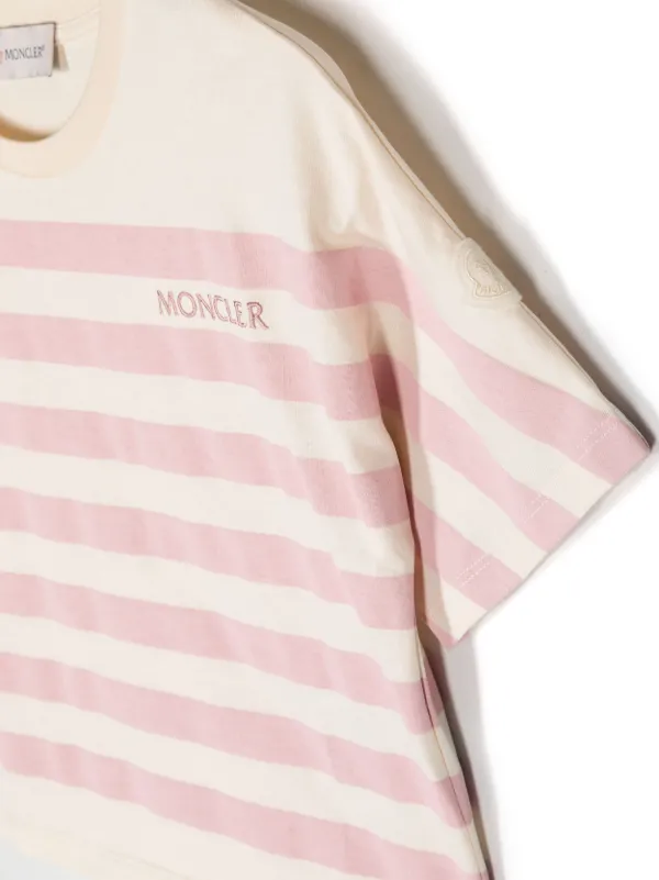 Guess pink and hot sale white striped shirt