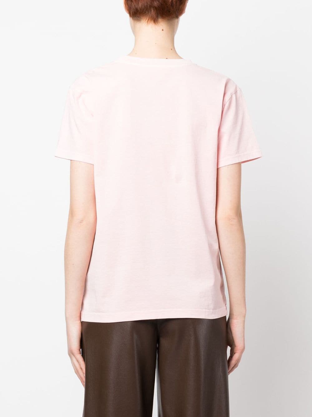 Shop Twinset Logo-print Cotton T-shirt In Pink