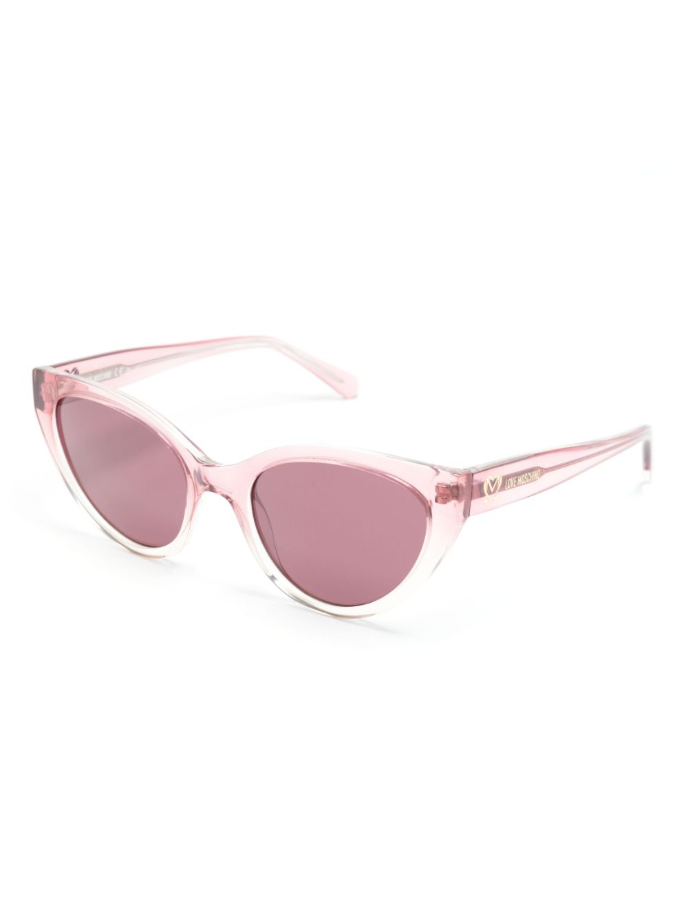 Love Moschino M0L064 zonnebril met cat-eye montuur - Roze
