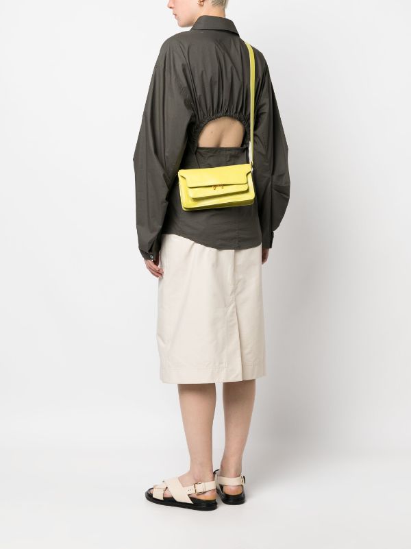 Marni Trunk Soft EW Shoulder Bag in Raw Sienna/Mocha – Hampden Clothing