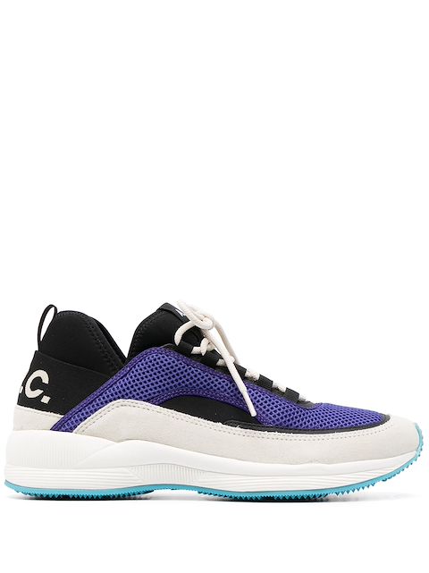 A.P.C. Run Around colour-block low-top sneakers 